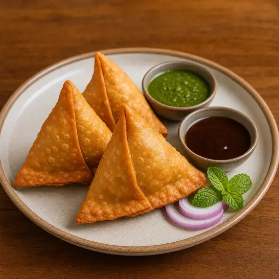 Crispy samosas